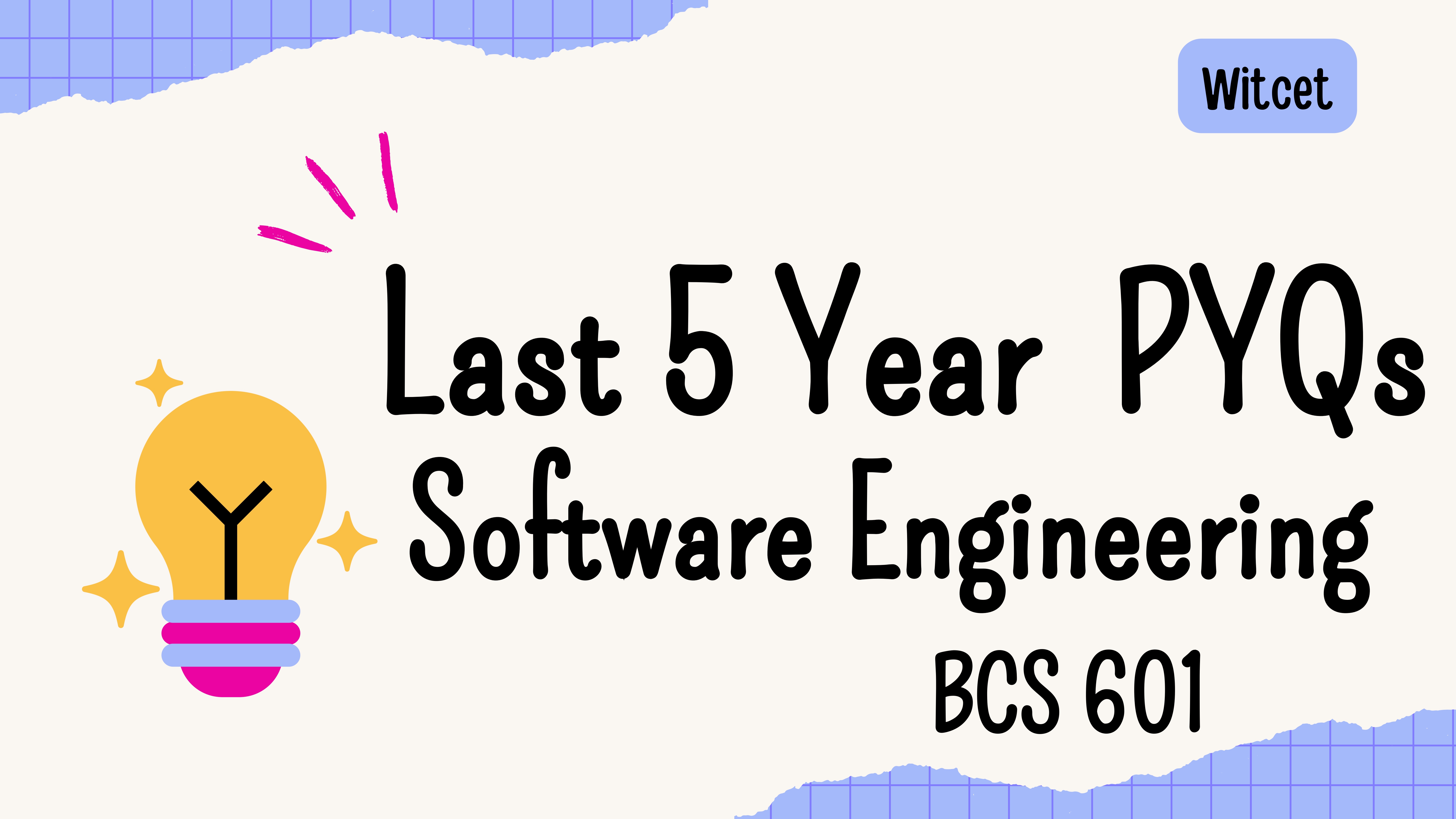 Software Engineering ( BCS 601 ) Complete Notes